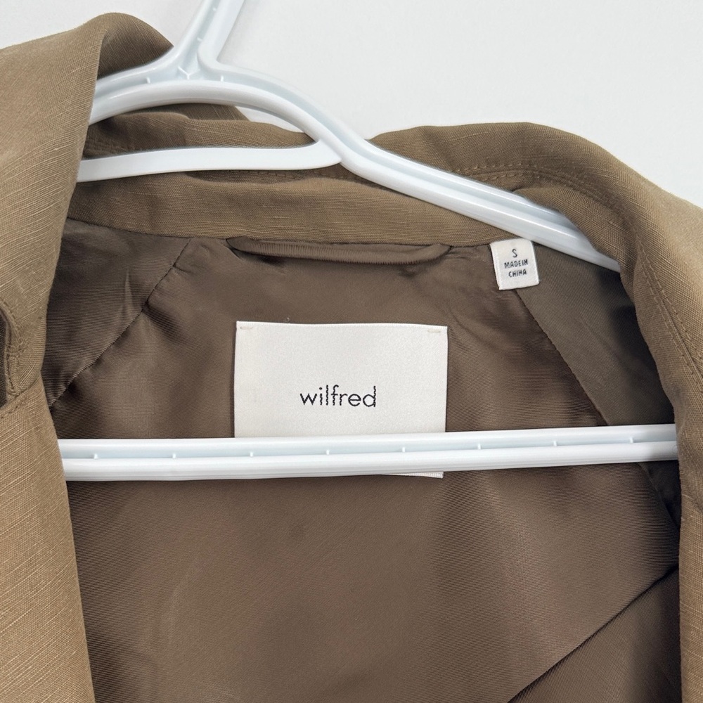 Olive Green Wilfred Phase Trench Coat - Picture 2 of 4
